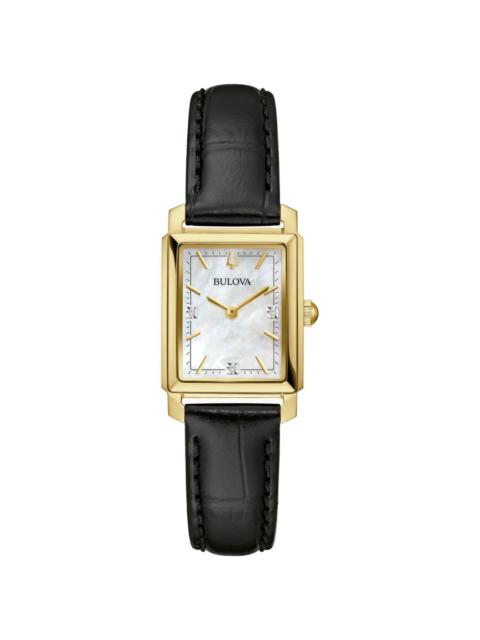 Other Designers Bulova - Bulova Sutton Quartz Diamond White Mother of Pearl Dial Ladies Watch 97P166