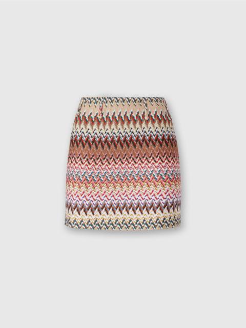 Missoni Missoni Mini Skirt With Zigzag Pattern in Multicoloured at Nordstrom