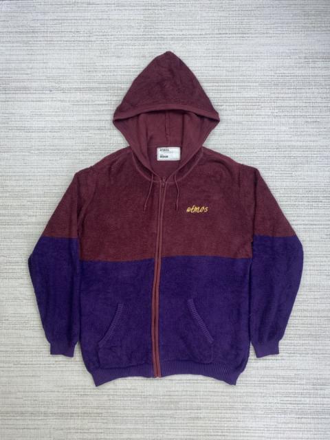 Other Designers Vintage × atmos - Vintage Atmos Embroidery Logo Two Tone Colour Zipper Hoodie
