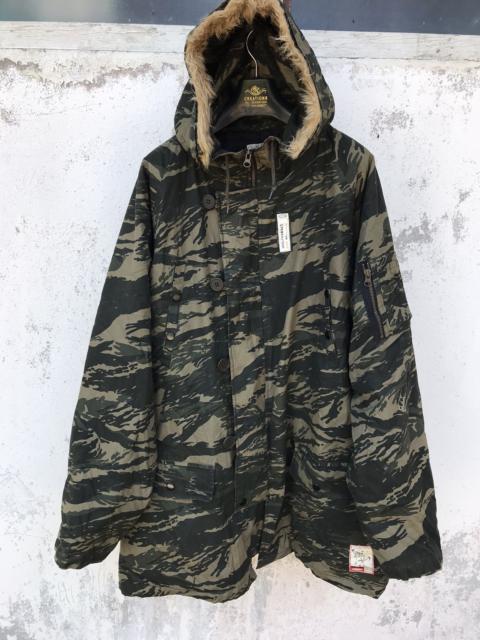 Other Designers Camo - Conart Camouflage Parka Velcro Faux Fur Lining