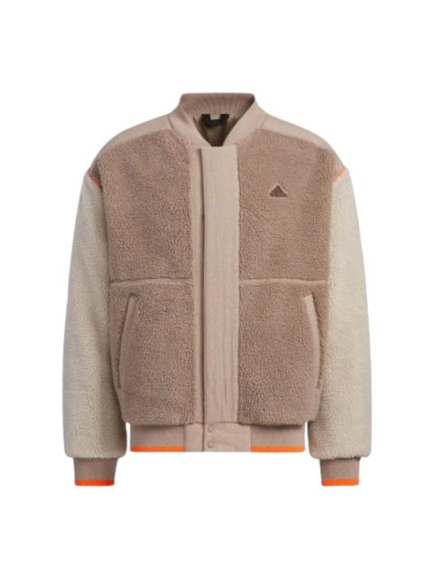 adidas adidas Fleece Collegiate Padded Jacket 'Beige' IL8918