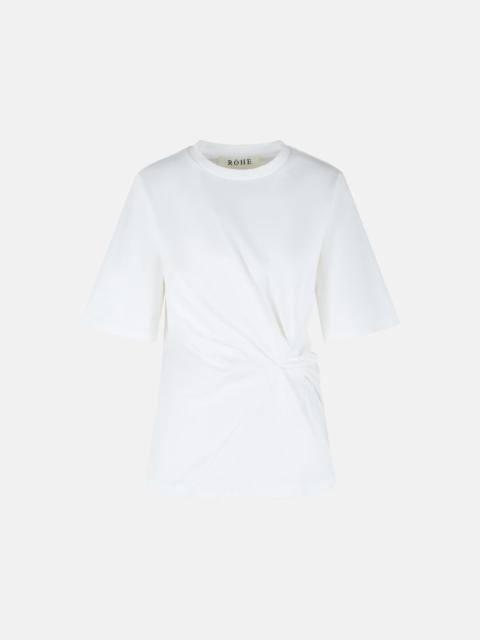 RÓHE WHITE COTTON T-SHIRT