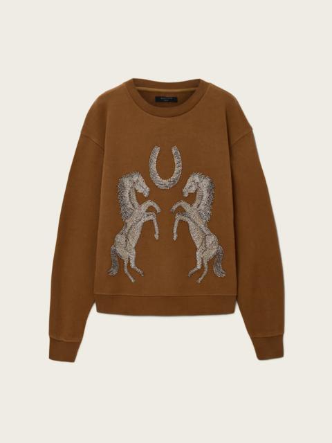 ALLSAINTS LUCK EMBELLISHED PIPPA SWEATSHIRT