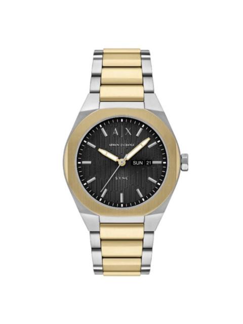 Other Designers Armani Exchange Sync Quartz Black Dial Men's Watch AX4298