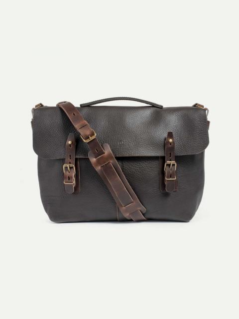 Bleu de Chauffe LUCIEN SATCHEL BAG  -  DARK BROWN