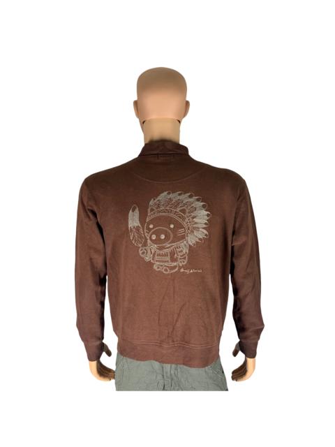 Other Designers Japanese Brand - Drug Stores Apache Embroidered on back Sweater #3557-50