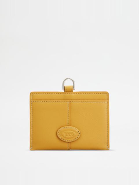 Tod's BADGE HOLDER IN LEATHER