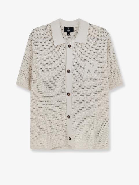 REPRESENT Represent Pico Cotton Blend Polo Shirt Beige