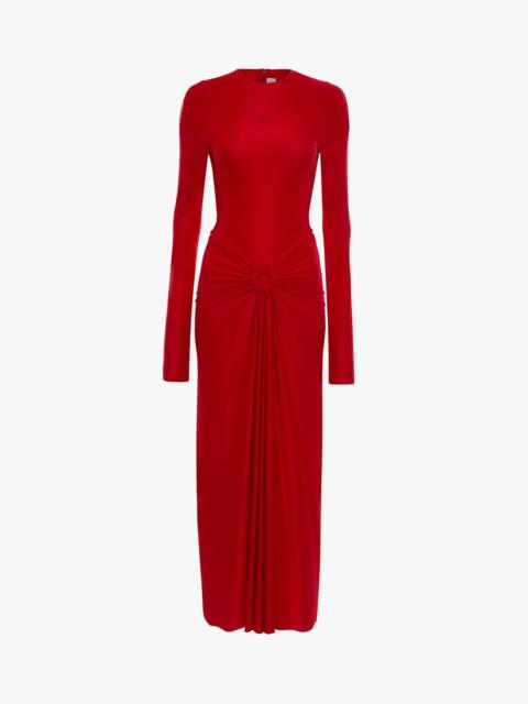 Victoria Beckham Frances Midi Dress In Cardinal Red