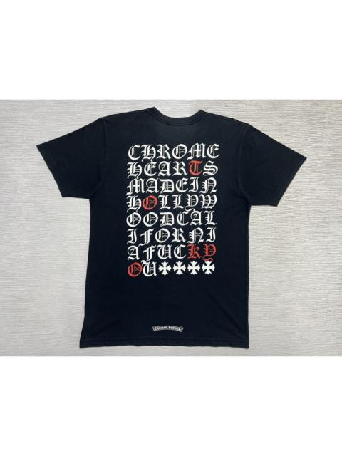 Chrome Hearts Chrome Hearts - Eye Chart Spell Out Pocket T-Shirt