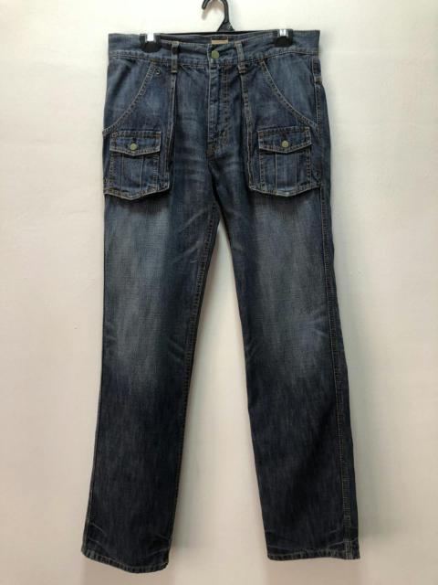 Other Designers OSHKOSH Denim Pants Double Pocket Front Buckle Work Japan