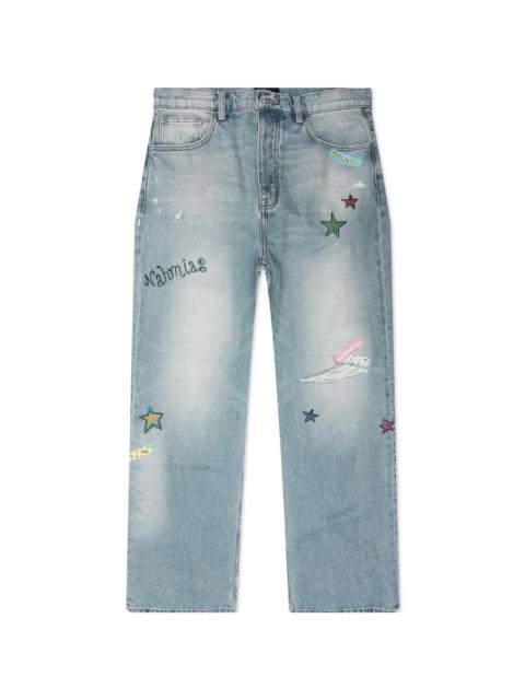 NAHMIAS BANDAID BAGGY JEANS - LIGHT WASHED