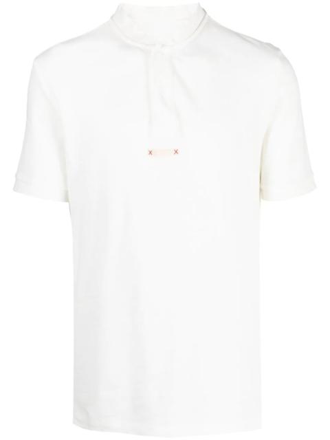Maison Margiela collarless polo shirt