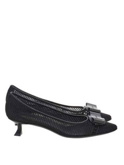 FERRAGAMO Ferragamo Zelma Mesh Bow Pumps, Size 7 C