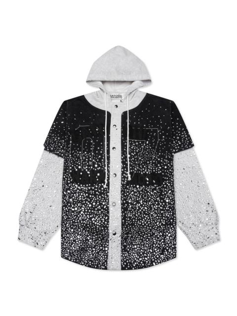 SATOSHI NAKAMOTO SHATTERED GLASS KNAPP RANCH HOODIE (BLACK/GREY)