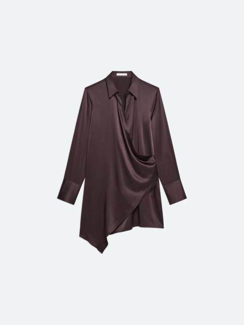 RELAXED WRAP SHIRT DRESS