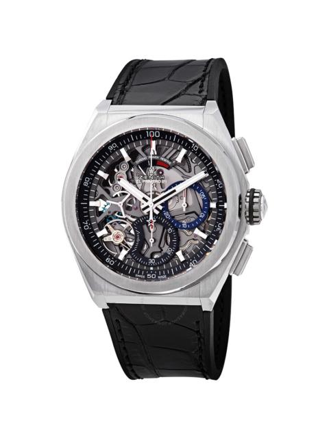 Zenith Zenith Defy El Primero 21 Chronograph Automatic Black Skeletal Dial Titanium Men's Watch 95.9000.900