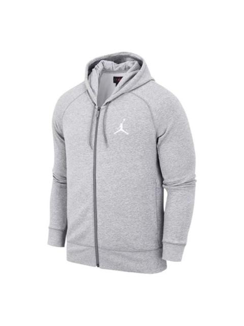 Jordan Air Jordan Zipper Hooded Jacket Men's Grey AH3932-063