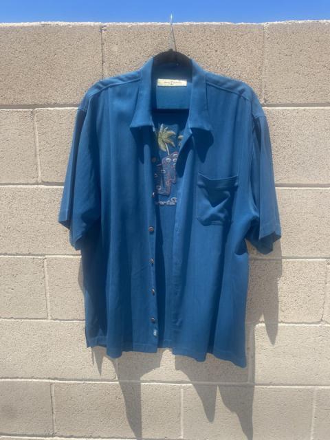Vintage - Tommy Bahama “Para-Dice” Silk Button Down