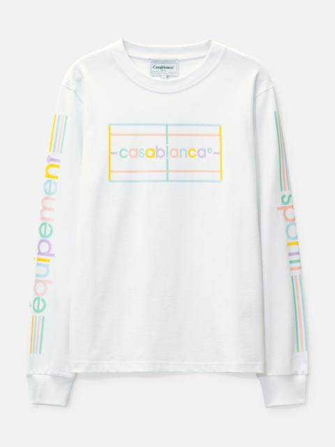CASABLANCA PASTEL COURT SWEATSHIRT