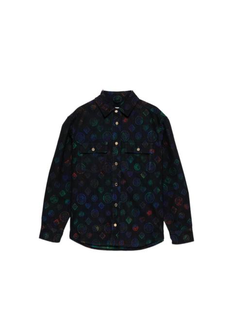CASABLANCA HEATMAP DENIM SHIRT
