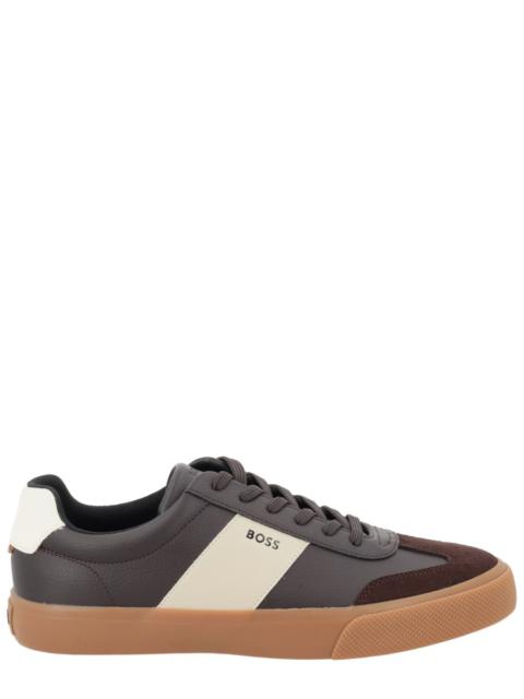 BOSS SNEAKER IN PELLE CON LOGO