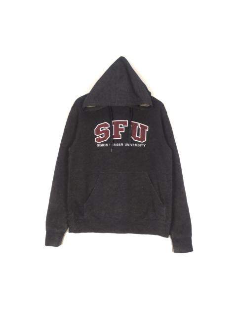 Other Designers Vintage - Simon Fraser University Embroidered Logo Hooded Sweatshirt