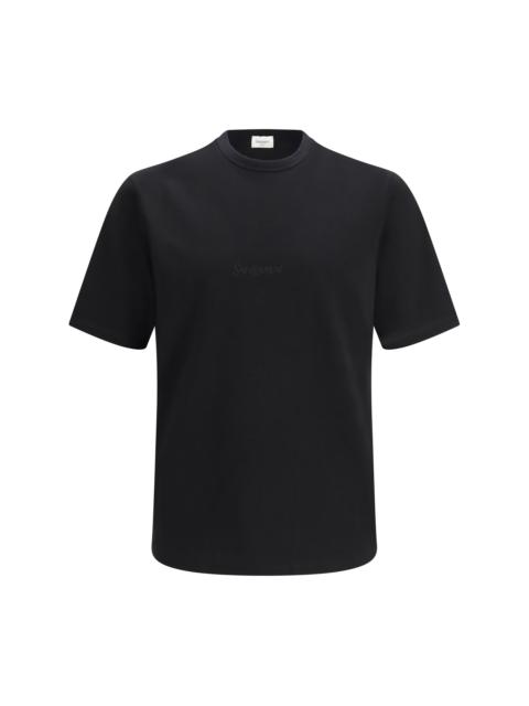 SAINT LAURENT Saint Laurent Cotton Jersey T-shirt With Embroidered Logo