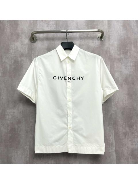 Givenchy Givenchy Men's Boxy-Fit Logo Camp Shirt