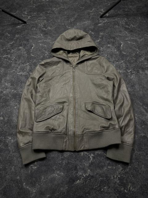 Other Designers If Six Was Nine - AvantGarde LGB IfSixWasNine Japanese Leather Zip Hood Jacket