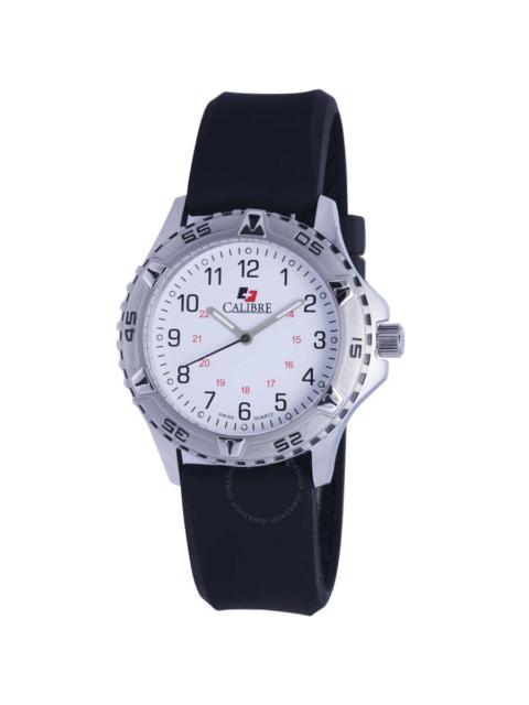 Other Designers Calibre Sea Wolf White Dial Men's Rubber Watch SC-4S1-04-001R