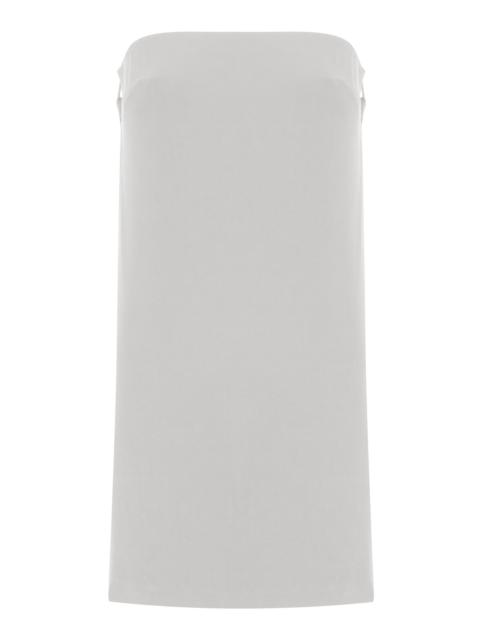 ADRIANA DEGREAS x Sabine Getty Open-Side Mini Dress off-white