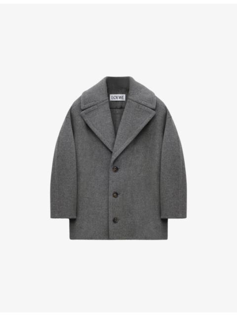 Loewe Relaxed-Fit Brushed Wool Coat