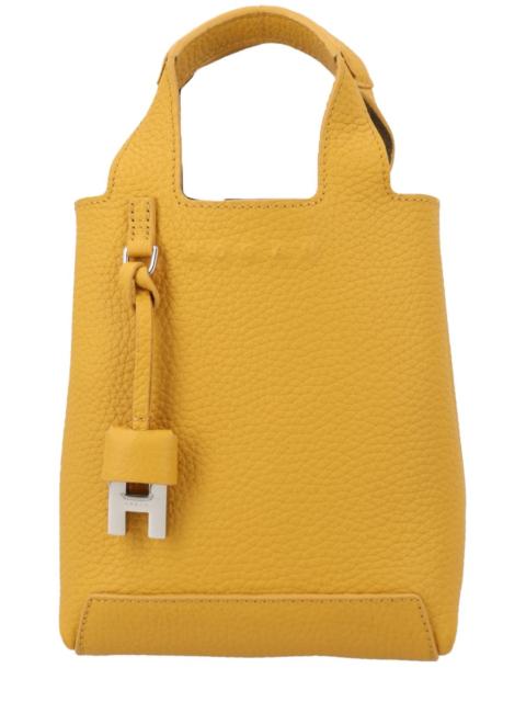 HOGAN MINI LEATHER SHOPPING BAG WITH SHOULDER STRAP