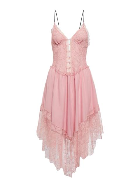 GUCCI Lace-Trimmed Lingerie Dress