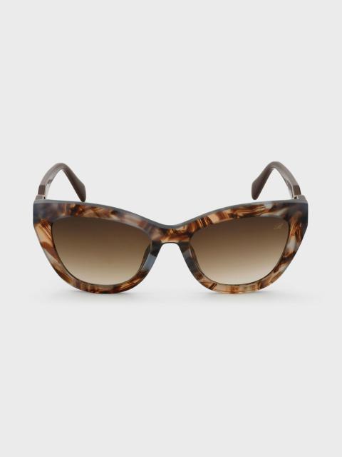 Blumarine ACETATE SUNGLASSES WITH FEMININE-SHAPED FRONT