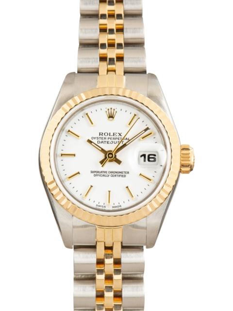 ROLEX Used Lady Rolex Datejust 69173 White Dial