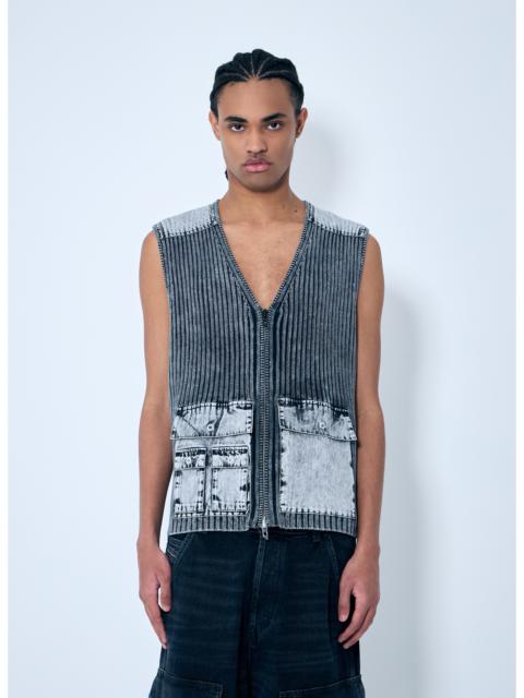 Diesel Diesel Men K-Margie Rib Zip-Up Top