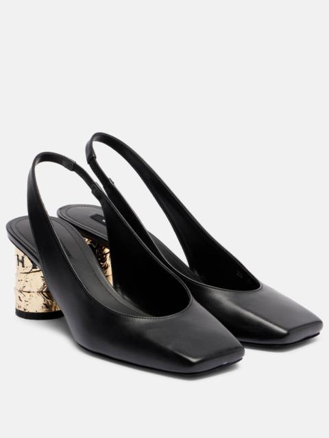 Givenchy Tape 65 leather slingback pumps