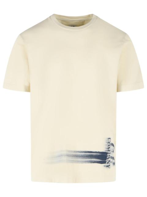 C.P. Company C.p. Company Light Beige Cotton T-shirt