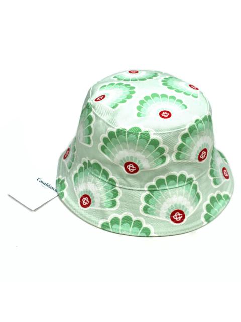 CASABLANCA Casablanca Logo Printed Denim Bucket Hat Green DS