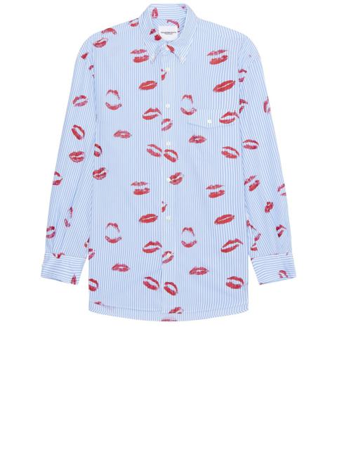 Back Gusset Lip Pattern Shirt