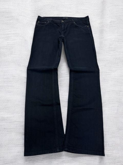 FENDI Fendi Black Denim Jeans Unisex Straight Cut Low Rise