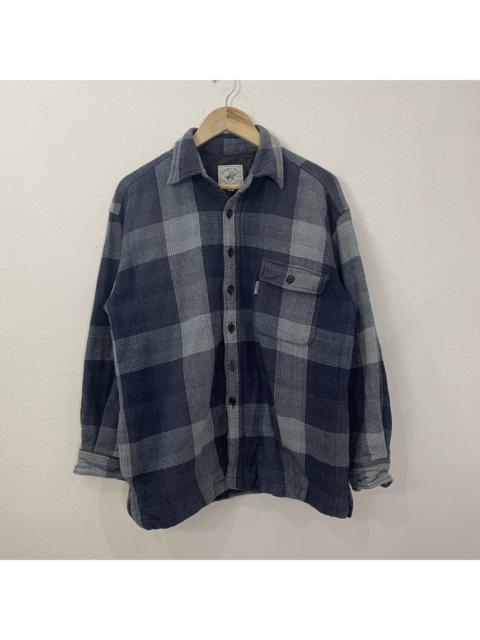 Other Designers Archival Clothing - Vtg Beverly Hills Polo Club Patchwork Style Jacket Flanel
