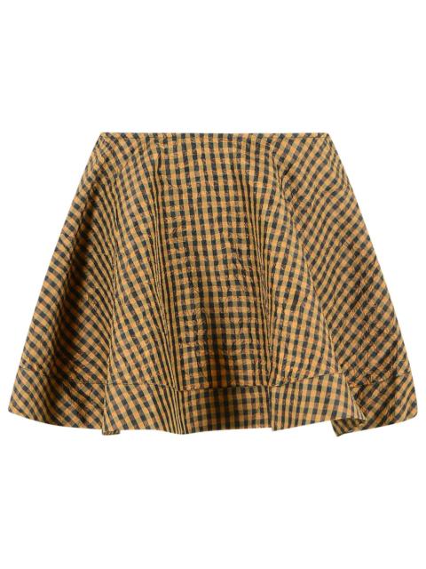 GANNI Ganni Brown And Black Polyester Skirt