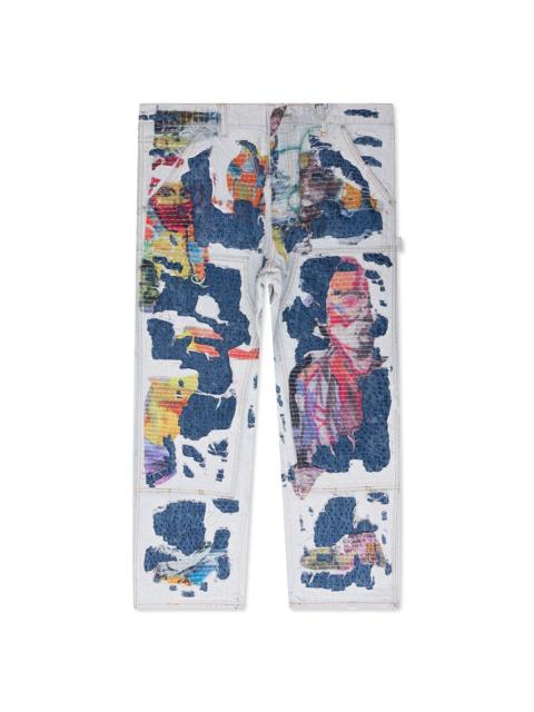 KidSuper BORO STITCHED DOUBLE KNEE PANT - MULTI