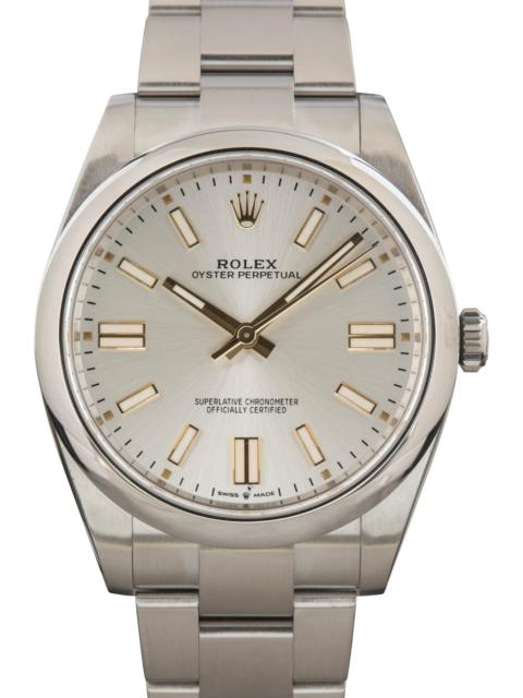 ROLEX Pre-owned Rolex Oyster Perpetual 41 Ref 124300 Silver Dial