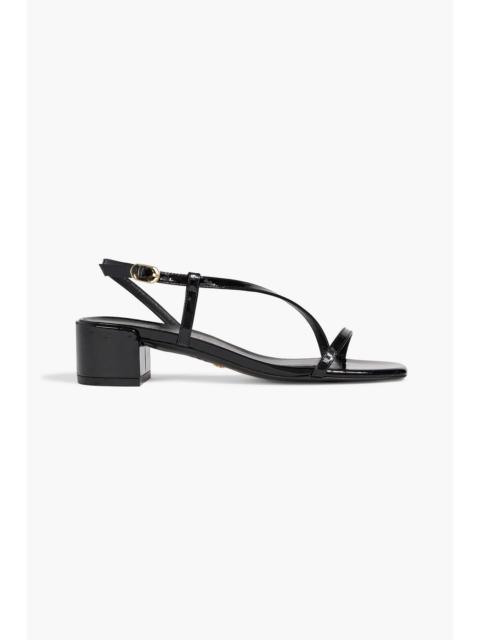 Stuart Weitzman Soiree 35 patent-leather sandals