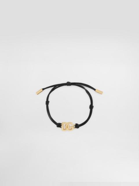 Dolce & Gabbana Cord bracelet with small DG logo