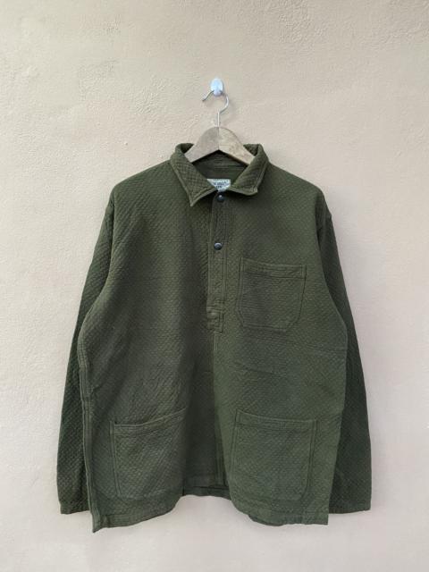 Other Designers Vintage - Steals💥 Avirex Fleece Half Button Green Army Jacket